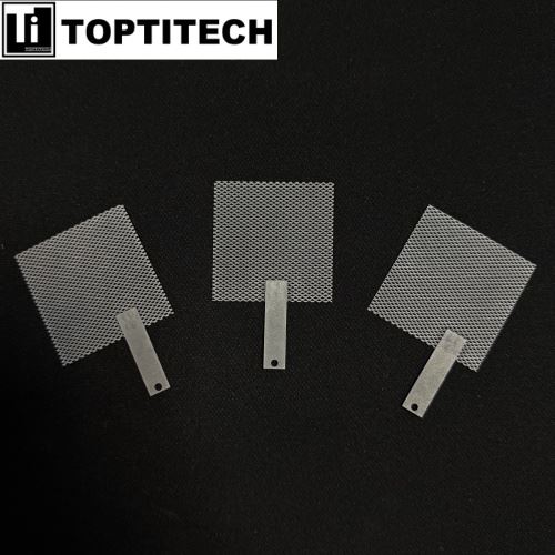Yarı İletken Kaplama için Ir-Ta Kaplamalı 2*3mm Delikli Titanyum Genişletilmiş Örgü