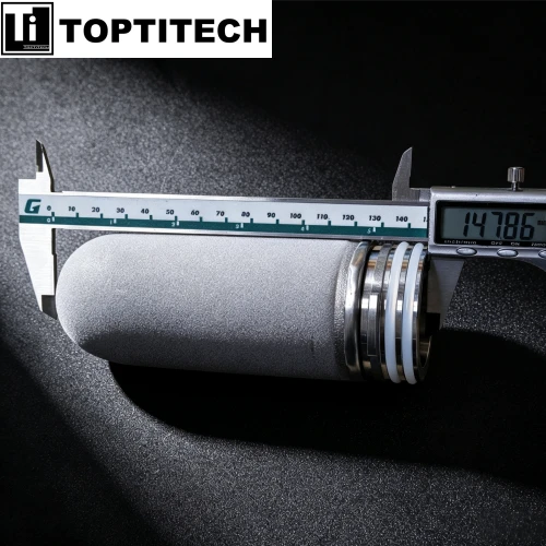 226 Adaptörlü 100 Mikron Titanyum Tozu Sinterlenmiş Filtre Kartuşu suppliers